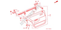 TUERVERKLEIDUNG, HINTEN für Honda CIVIC SHUTTLE BEAGLE 5 Türen 4 gang automatikgetriebe 1995