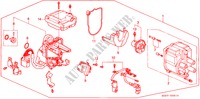 VERTEILER(TEC) für Honda CIVIC SHUTTLE 1.6I-4WD 5 Türen 5 gang-Schaltgetriebe 1995