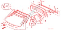 WINDSCHUTZSCHEIBE, VORNE/ HECKFENSTER für Honda CIVIC SHUTTLE 1.6I-4WD 5 Türen 4 gang automatikgetriebe 1995