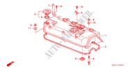 ZYLINDERKOPFDECKEL für Honda CIVIC SHUTTLE 1.6I-4WD 5 Türen 5 gang-Schaltgetriebe 1993
