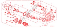 ANLASSER(MITSUBISHI) für Honda ODYSSEY EXL 5 Türen 5 gang automatikgetriebe 2009