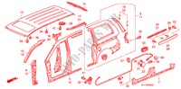 AUSSENBLECHE/DACHPLATTE(1) für Honda ODYSSEY EXL 5 Türen 5 gang automatikgetriebe 2009