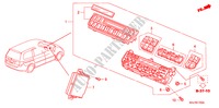 AUTO AIR CONDITIONERCONTROL für Honda ODYSSEY EXI 5 Türen 5 gang automatikgetriebe 2010