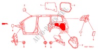 GUMMITUELLE(SEITEN) für Honda ODYSSEY EXI 5 Türen 5 gang automatikgetriebe 2008
