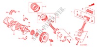 KURBELWELLE/KOLBEN für Honda ODYSSEY EXL 5 Türen 5 gang automatikgetriebe 2009