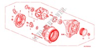 LICHTMASCHINE(DENSO) für Honda ODYSSEY EXL 5 Türen 5 gang automatikgetriebe 2005