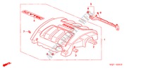 MOTORABDECKUNG für Honda ODYSSEY EXL 5 Türen 5 gang automatikgetriebe 2006