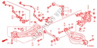 UNTERER ARM, HINTEN für Honda ODYSSEY EXI 5 Türen 5 gang automatikgetriebe 2010