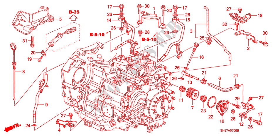 OELSTANDMESSER/ATF LEITUNG( '06) für Honda ODYSSEY EXI 5 Türen 5 gang automatikgetriebe 2006