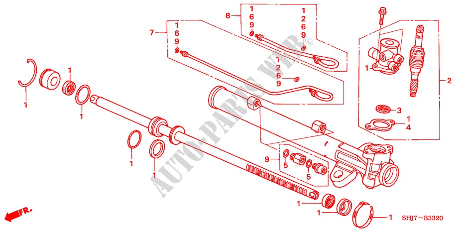 P.S. GEAR BOXCOMPONENTS für Honda ODYSSEY EXL 5 Türen 5 gang automatikgetriebe 2009