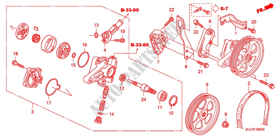 SERVOLENKPUMPE für Honda ODYSSEY EXL 5 Türen 5 gang automatikgetriebe 2009