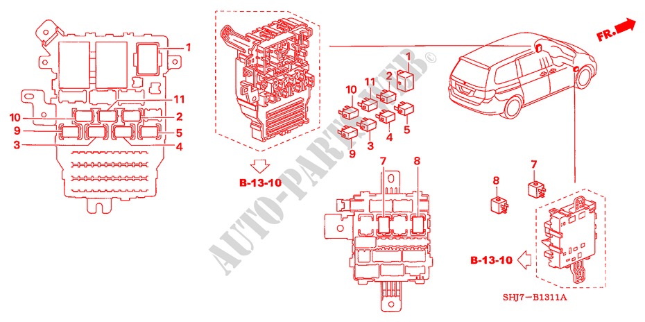 STEUERGERAT(KABINE)(2) für Honda ODYSSEY EXL 5 Türen 5 gang automatikgetriebe 2009