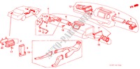 HEIZUNGSSCHACHT für Honda ACCORD EX 4 Türen 4 gang automatikgetriebe 1988