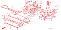 HINTERE ABLAGE/ KOFFERRAUM ZIERSTUECK(4D) für Honda ACCORD EX-2.0I 4 Türen 5 gang-Schaltgetriebe 1988