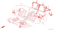 RUECKSITZ(2D) für Honda ACCORD EX 3 Türen 5 gang-Schaltgetriebe 1988