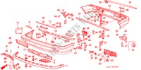 STOSSTANGE für Honda ACCORD EX 4 Türen 4 gang automatikgetriebe 1988