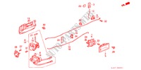 TUERSCHLOSS, HINTEN(4D) für Honda ACCORD EX-2.0I 4 Türen 5 gang-Schaltgetriebe 1988