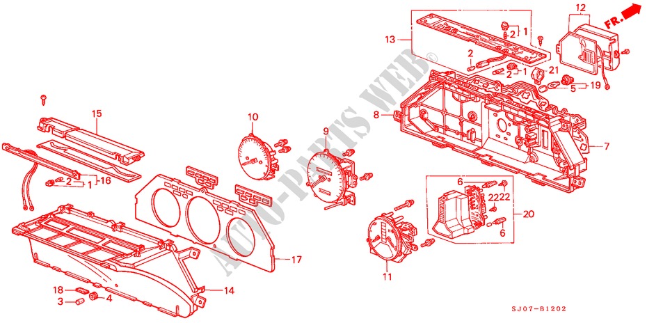 DREHZAHLMESSERKOMPONENTE (DENSO) für Honda ACCORD EX 4 Türen 4 gang automatikgetriebe 1988