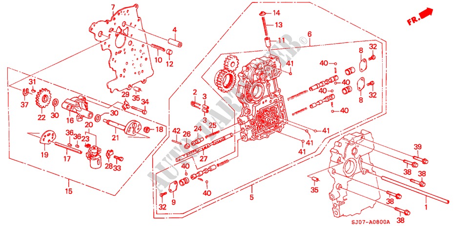 HAUPTVENTIL/REGLER für Honda ACCORD EX 3 Türen 4 gang automatikgetriebe 1988