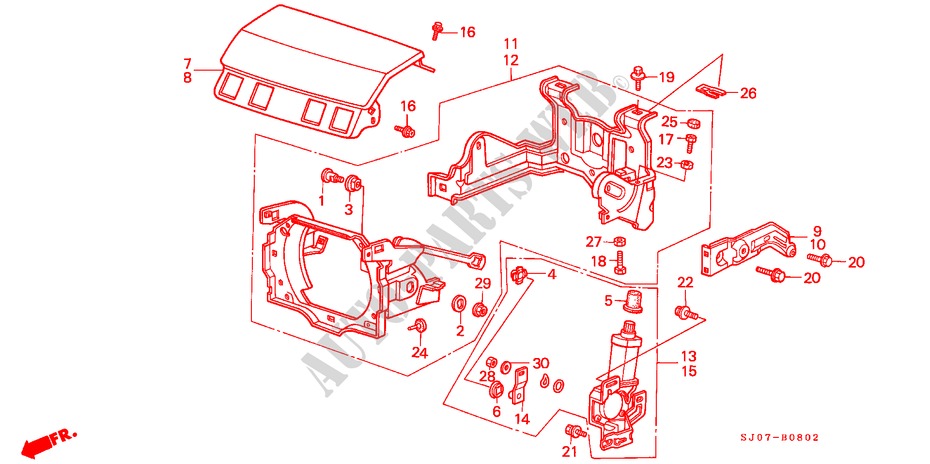 SCHEINWERFER, EINZIEHBAR für Honda ACCORD EX-2.0I 3 Türen 4 gang automatikgetriebe 1988