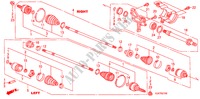 ANTRIEBSWELLE, VORNE/HALBWELLE für Honda LEGEND LEGEND 4 Türen 5 gang automatikgetriebe 2010