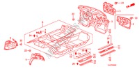 BODENMATTE für Honda LEGEND LEGEND 4 Türen 5 gang automatikgetriebe 2007