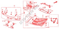 HECKLEUCHTE/KENNZEICHENBELEUCHTUNG(3) für Honda LEGEND LEGEND 4 Türen 5 gang automatikgetriebe 2009