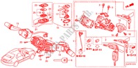 KOMBISCHALTER(RH) für Honda LEGEND LEGEND 4 Türen 5 gang automatikgetriebe 2010