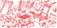 VORNE SITZKOMPONENTEN(L.)('09 ) für Honda LEGEND LEGEND 4 Türen 5 gang automatikgetriebe 2009