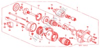 ANLASSER (MITSUBISHI) (DIESEL) für Honda FR-V 2.2 COMFORT 5 Türen 6 gang-Schaltgetriebe 2006