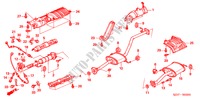 AUSPUFFROHR/SCHALLDAEMPFER (1.7L) für Honda FR-V 1.7 S 5 Türen 5 gang-Schaltgetriebe 2005