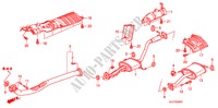 AUSPUFFROHR/SCHALLDAEMPFER (1.8L) für Honda FR-V 1.8 EXECUTIVE 5 Türen 6 gang-Schaltgetriebe 2009