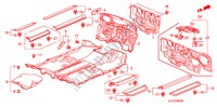 BODENMATTE für Honda FR-V 2.0 COMFORT 5 Türen 6 gang-Schaltgetriebe 2006