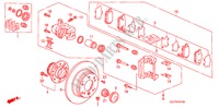 HINTERRADBREMSE(SCHEIBE) für Honda FR-V 2.0 COMFORT 5 Türen 6 gang-Schaltgetriebe 2006