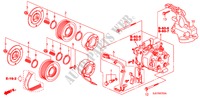 KLIMAANLAGE (KOMPRESSOR) (1.8L) für Honda FR-V 1.8 EXECUTIVE 5 Türen 5 gang automatikgetriebe 2009
