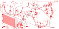 KLIMAANLAGE(SCHLAEUCHE/LEITUNGEN)(1.8L)(LH) für Honda FR-V 1.8 EXECUTIVE 5 Türen 6 gang-Schaltgetriebe 2008