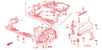 KOTFLUEGEL, VORNE für Honda FR-V 2.2 COMFORT 5 Türen 6 gang-Schaltgetriebe 2006