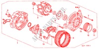LICHTMASCHINE(MITSUBISHI) (2.0L) für Honda FR-V 2.0 COMFORT 5 Türen 6 gang-Schaltgetriebe 2006