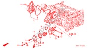 WASSERPUMPE(DIESEL) für Honda FR-V 2.2 EXECUTIVE 5 Türen 6 gang-Schaltgetriebe 2009