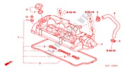 ZYLINDERKOPFDECKEL (DIESEL) für Honda FR-V 2.2 EXECUTIVE 5 Türen 6 gang-Schaltgetriebe 2009