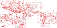 ABLAGE, HINTEN/ HECKKLAPPENVERKLEIDUNG für Honda CONCERTO 1.6I 5 Türen 4 gang automatikgetriebe 1991