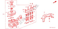 ABS MODULATOR('93) für Honda CONCERTO 1.6I-16 5 Türen 5 gang-Schaltgetriebe 1993