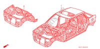 GEHAEUSESTRUKTUR(GEHAEUSE) für Honda CONCERTO 1.6I-16 SE 5 Türen 4 gang automatikgetriebe 1991
