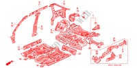 GEHAEUSESTRUKTUR(INNENBLECH) für Honda CONCERTO 1.6I 5 Türen 5 gang-Schaltgetriebe 1993