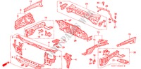GEHAEUSESTRUKTUR(V. TRENNWAND) für Honda CONCERTO 1.6I-16 5 Türen 5 gang-Schaltgetriebe 1990