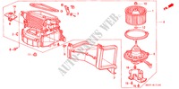 HEIZGEBLAESE für Honda CONCERTO 1.6I-16 5 Türen 5 gang-Schaltgetriebe 1993