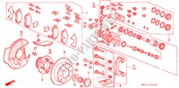 HINTERRADBREMSE(SCHEIBE) für Honda CONCERTO 1.6I-16 5 Türen 5 gang-Schaltgetriebe 1990