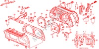 KOMBIINSTRUMENT (BAUTEILE) für Honda CONCERTO 1.6I 5 Türen 4 gang automatikgetriebe 1991