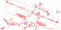 SERVOLENKGETRIEBE(LH) für Honda CONCERTO 1.6I-16 5 Türen 5 gang-Schaltgetriebe 1993