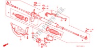 SERVOLENKGETRIEBE(RH) für Honda CONCERTO 1.6I 5 Türen 5 gang-Schaltgetriebe 1993